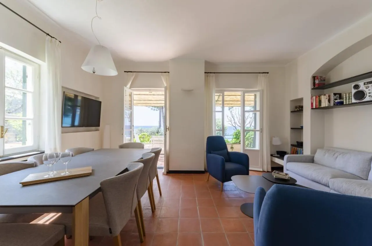 Apartment Joivy Villa With Splendid View And Private Garden In Mulinetti Recco